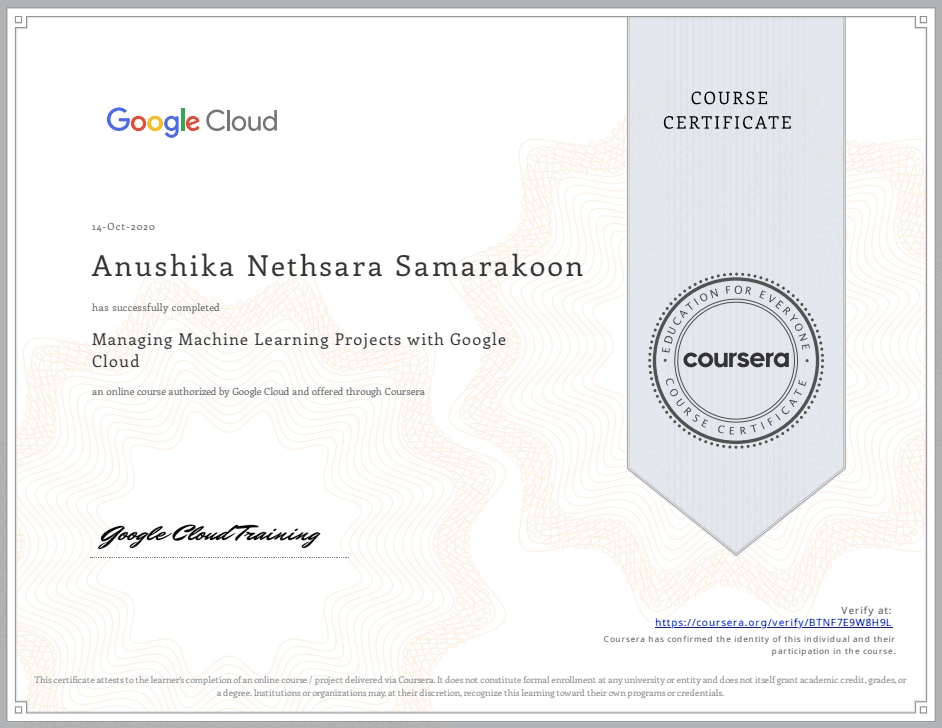 Managing Machine Learning Projects with Google Cloud